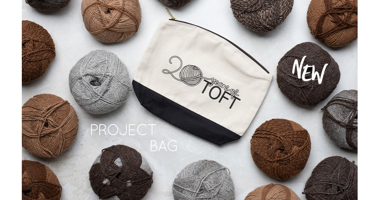 Project bag hand blend alpaca yarn TOFT